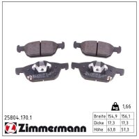 ZIMMERMANN 25804.170.1 Bremsbelagsatz, Scheibenbremse