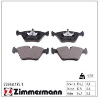 ZIMMERMANN 20968.175.1 Bremsbelagsatz, Scheibenbremse