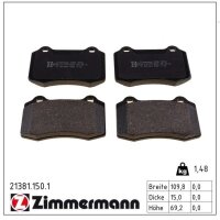 ZIMMERMANN 21381.150.1 Bremsbelagsatz, Scheibenbremse