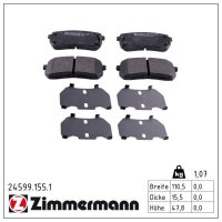 ZIMMERMANN 24599.155.1 Bremsbelagsatz, Scheibenbremse