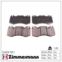 ZIMMERMANN 24659.170.1 Bremsbelagsatz, Scheibenbremse