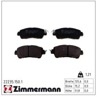 ZIMMERMANN 22235.150.1 Bremsbelagsatz, Scheibenbremse