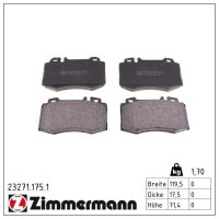 ZIMMERMANN 23271.175.1 Bremsbelagsatz, Scheibenbremse