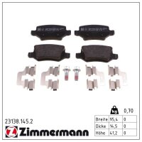 ZIMMERMANN 23138.145.2 Bremsbelagsatz, Scheibenbremse