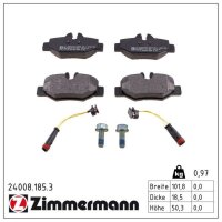 ZIMMERMANN 24008.185.3 Bremsbelagsatz, Scheibenbremse