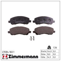 ZIMMERMANN 23584.160.1 Bremsbelagsatz, Scheibenbremse