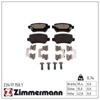 ZIMMERMANN 23417.150.1 Bremsbelagsatz, Scheibenbremse