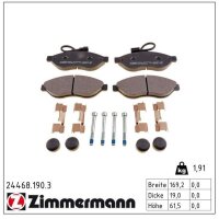 ZIMMERMANN 24468.190.3 Bremsbelagsatz, Scheibenbremse