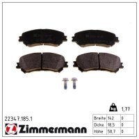 ZIMMERMANN 22347.185.1 Bremsbelagsatz, Scheibenbremse