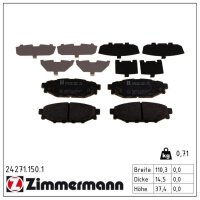 ZIMMERMANN 24271.150.1 Bremsbelagsatz, Scheibenbremse