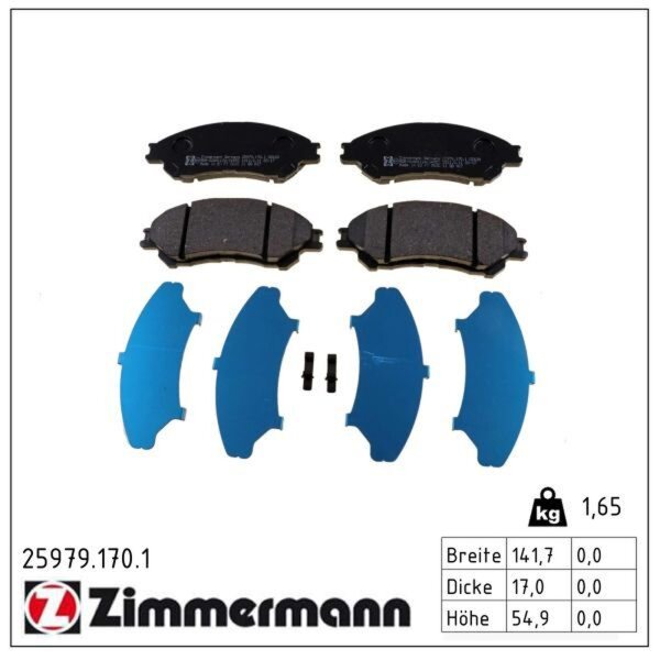 ZIMMERMANN 25979.170.1 Bremsbelagsatz, Scheibenbremse