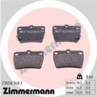 ZIMMERMANN 23656.140.1 Bremsbelagsatz, Scheibenbremse