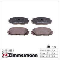 ZIMMERMANN 24451.155.1 Bremsbelagsatz, Scheibenbremse