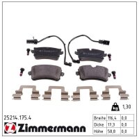 ZIMMERMANN 25214.175.4 Bremsbelagsatz, Scheibenbremse