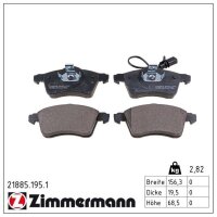 ZIMMERMANN 21885.195.1 Bremsbelagsatz, Scheibenbremse