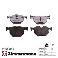 ZIMMERMANN 23732.970.1 Bremsbelagsatz, Scheibenbremse