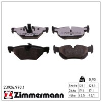 ZIMMERMANN 23926.970.1 Bremsbelagsatz, Scheibenbremse