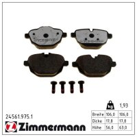 ZIMMERMANN 24561.975.1 Bremsbelagsatz, Scheibenbremse