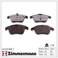 ZIMMERMANN 24123.900.1 Bremsbelagsatz, Scheibenbremse