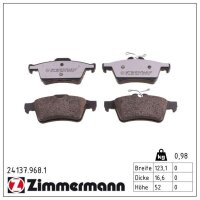 ZIMMERMANN 24137.968.1 Bremsbelagsatz, Scheibenbremse