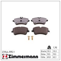 ZIMMERMANN 23144.995.1 Bremsbelagsatz, Scheibenbremse