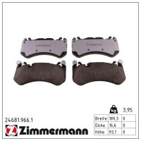 ZIMMERMANN 24681.966.1 Bremsbelagsatz, Scheibenbremse