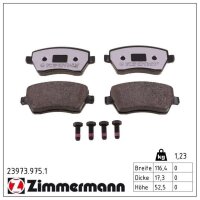 ZIMMERMANN 23973.975.1 Bremsbelagsatz, Scheibenbremse