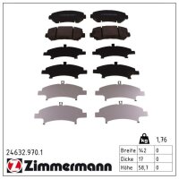 ZIMMERMANN 24632.970.1 Bremsbelagsatz, Scheibenbremse
