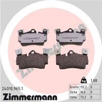 ZIMMERMANN 24010.965.1 Bremsbelagsatz, Scheibenbremse