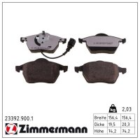 ZIMMERMANN 23392.900.1 Bremsbelagsatz, Scheibenbremse