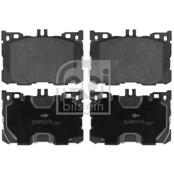 FEBI BILSTEIN 116428 Bremsbelagsatz, Scheibenbremse