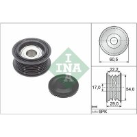 Schaeffler INA 532 0854 10 Umlenk-/Führungsrolle,...