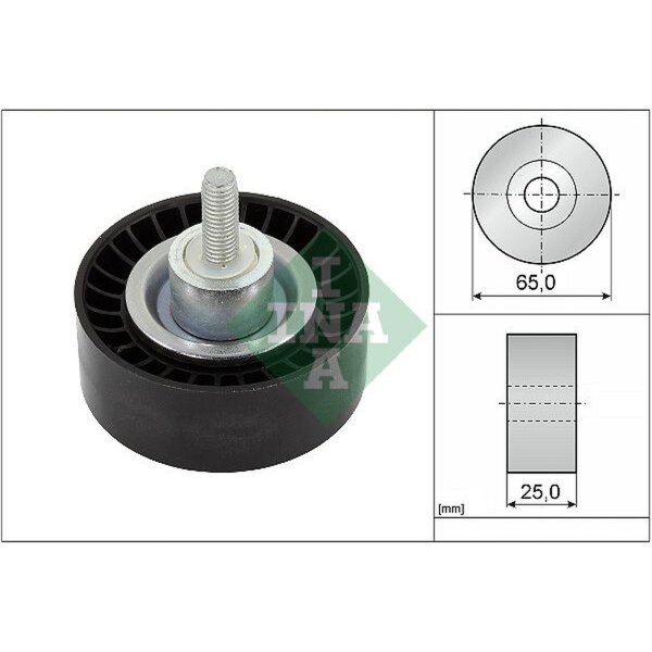 Schaeffler INA 532 0886 10 Umlenk-/Führungsrolle, Keilrippenriemen