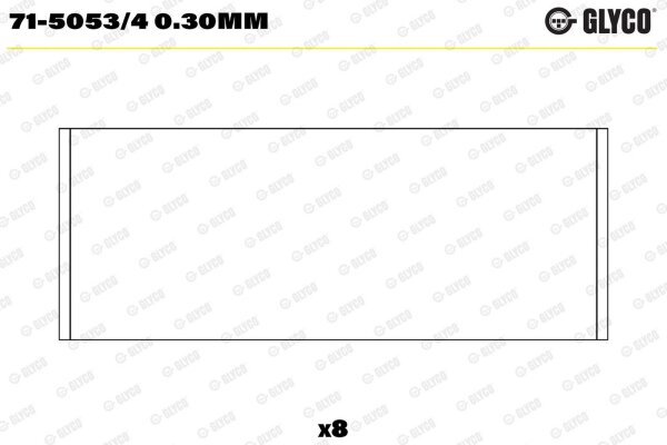 GLYCO 71-5053/4 0.30mm Pleuellagerschale