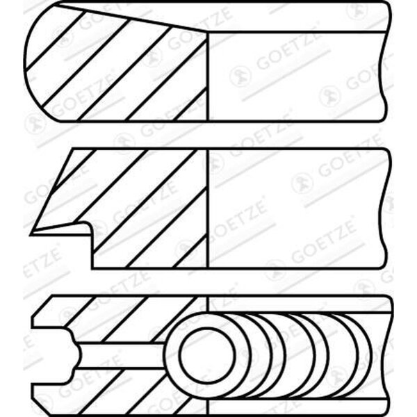 GOETZE ENGINE 08-452400-00 Kolbenringsatz