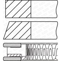 GOETZE ENGINE 08-437700-00 Kolbenringsatz