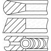 GOETZE ENGINE 08-443400-00 Kolbenringsatz