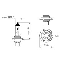 BOSCH 1 987 302 091 Glühlampe, Fernscheinwerfer