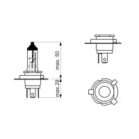 BOSCH 1 987 302 092 Glühlampe, Fernscheinwerfer
