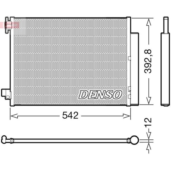 DENSO DCN37004 Kondensator, Klimaanlage