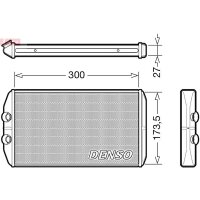 DENSO DRR12008 Wärmetauscher, Innenraumheizung