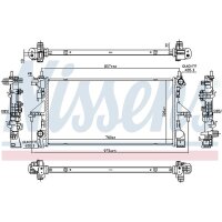 NISSENS 606756 Kühler, Motorkühlung