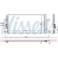 NISSENS 940827 Kondensator, Klimaanlage