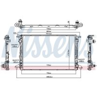 NISSENS 606462 Kühler, Motorkühlung