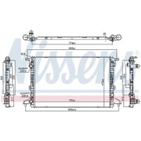 NISSENS 606463 Kühler, Motorkühlung
