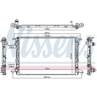 NISSENS 606573 Kühler, Motorkühlung