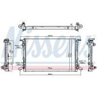 NISSENS 606578 Kühler, Motorkühlung