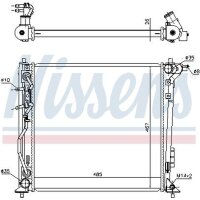 NISSENS 606606 Kühler, Motorkühlung