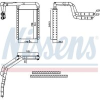 NISSENS 707182 Wärmetauscher, Innenraumheizung
