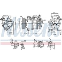 NISSENS 890246 Kompressor, Klimaanlage